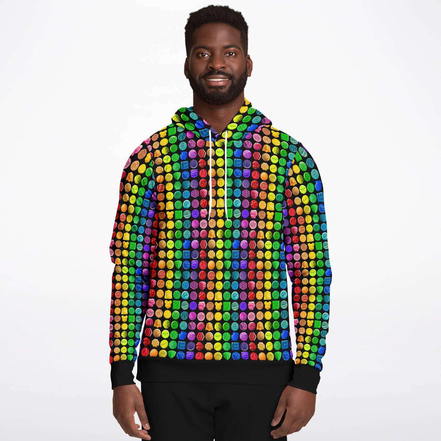 Rainbow cheap checkered hoodie