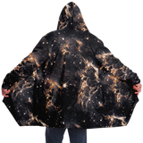 Rave Cloak - Galaxy Space Grey Sherpa Lined Festival Cloak