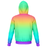 Rainbow Ombre Zip Hoodie