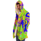Rave Cloak ~ Trippy Neon Festival Cape with Hood