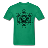 Metatron's Cube Sacred Geometry T-Shirt - kelly green