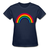 Rainbow Women's T-Shirt - navy