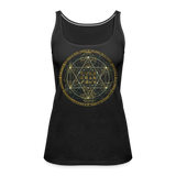 Zodiac Sacred Geometry Esoteric Tank Top - black